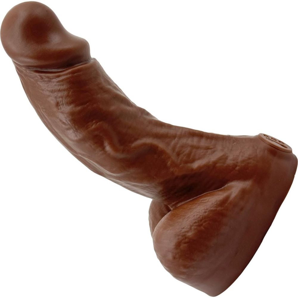 A-Spot Dildos | BIG Daddy Dallas Large 8" Platinum Silicone Realistic Dildo – Chocolate