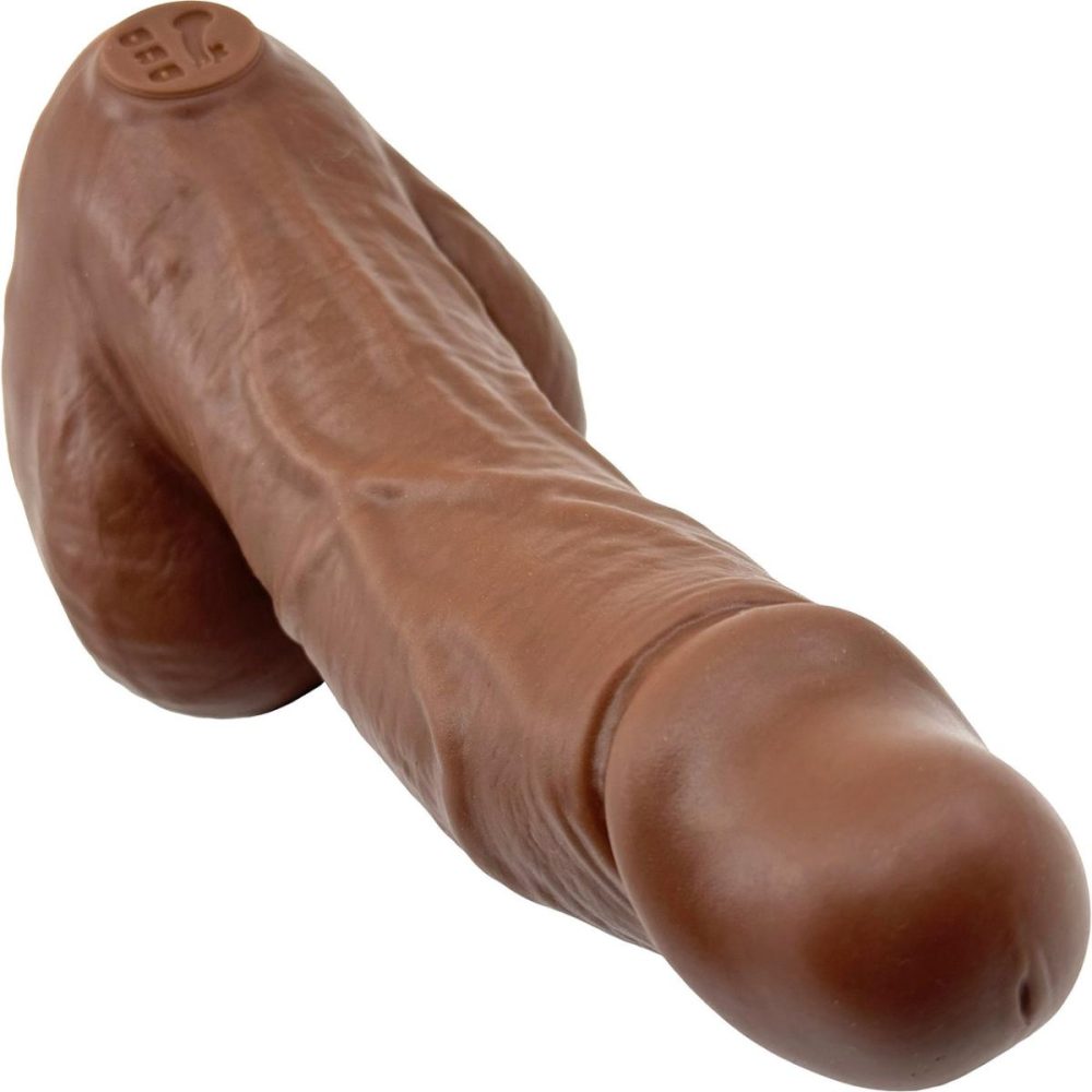 A-Spot Dildos | BIG Daddy Dallas Large 8" Platinum Silicone Realistic Dildo – Chocolate