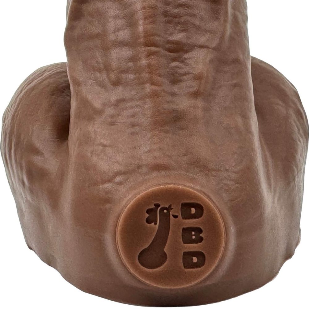 A-Spot Dildos | BIG Daddy Dallas Large 8" Platinum Silicone Realistic Dildo – Chocolate