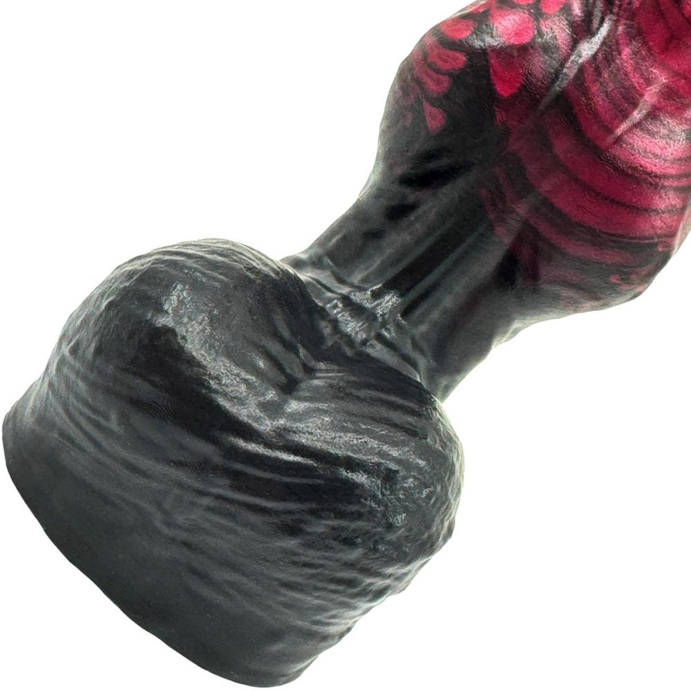 A-Spot Dildos | BIG Daddy Dane Werewolf Knot Large 7.75" Platinum Silicone Dildo – Hellboy