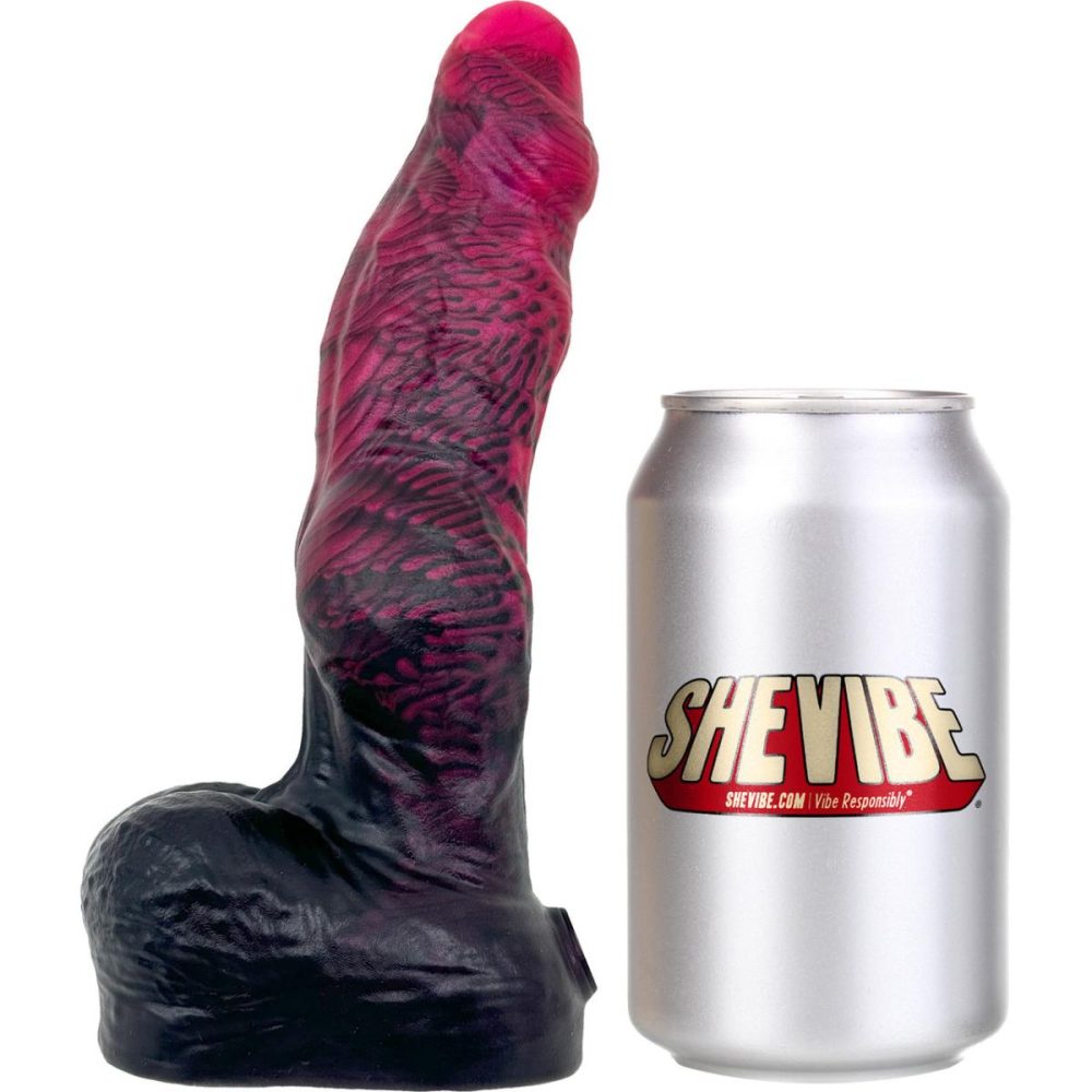 A-Spot Dildos | BIG Daddy Dane Werewolf Knot Large 7.75" Platinum Silicone Dildo – Hellboy