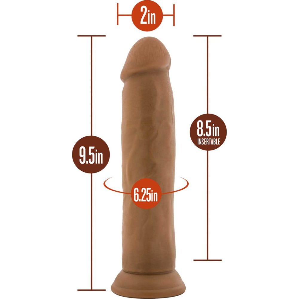 A-Spot Dildos | Dr. Skin Dr. Henry 9" Realistic Posable Silicone Dildo With Suction Cup – Caramel