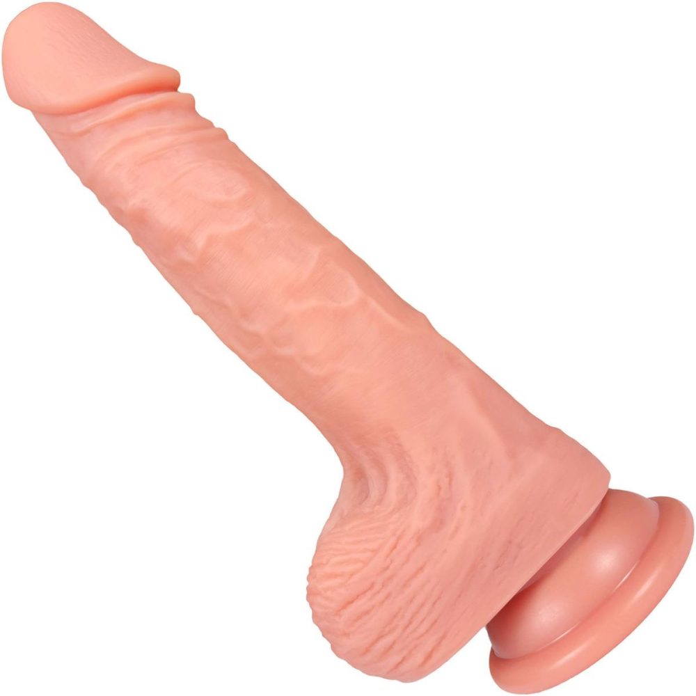 A-Spot Dildos | The Dreamer 6 Inch Silicone Realistic Dildo With Balls & Suction Cup Base – Vanilla