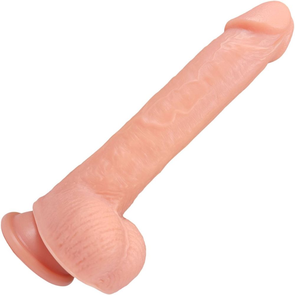 A-Spot Dildos | The Engineer 7 Inch Silicone Realistic Dildo With Balls & Suction Cup Base – Vanilla