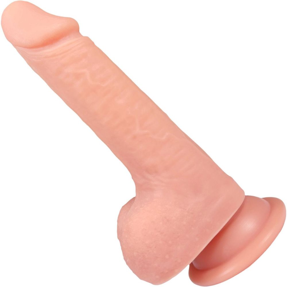 A-Spot Dildos | The Gamer 5 Inch Silicone Realistic Dildo With Balls & Suction Cup Base – Vanilla