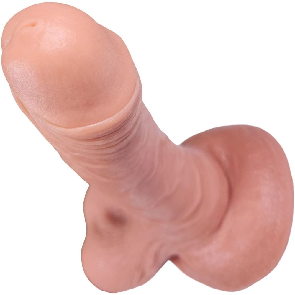 A-Spot Dildos | The Lumberjack 8.5 Inch Silicone Realistic Dildo With Balls & Suction Cup Base – Vanilla