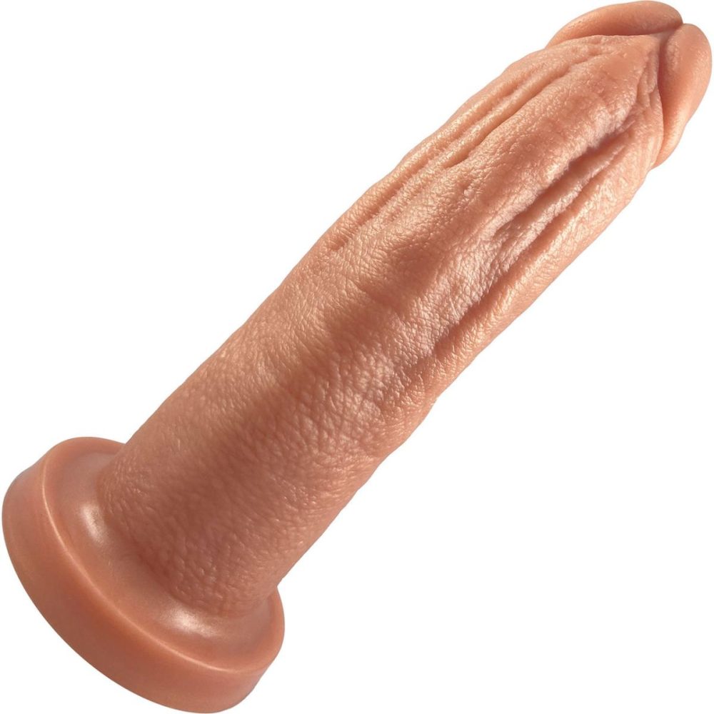 A-Spot Dildos | The Maximus Giant 8.75" Platinum Silicone Ultrarealistic Dildo – Caramel