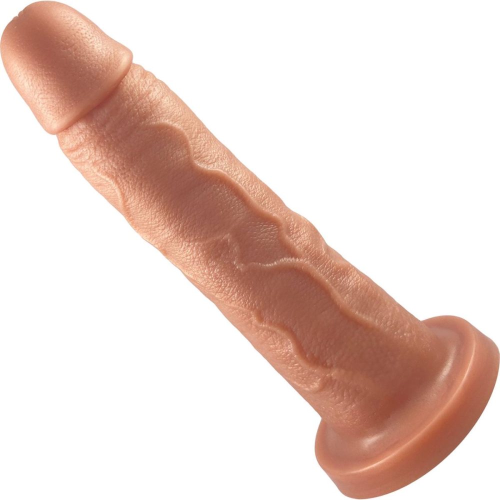 A-Spot Dildos | The Maximus Giant 8.75" Platinum Silicone Ultrarealistic Dildo – Caramel