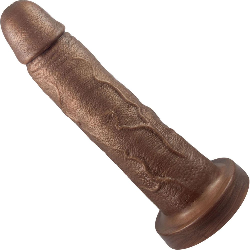 A-Spot Dildos | The Maximus Giant 8.75" Platinum Silicone Ultrarealistic Dildo – Chocolate