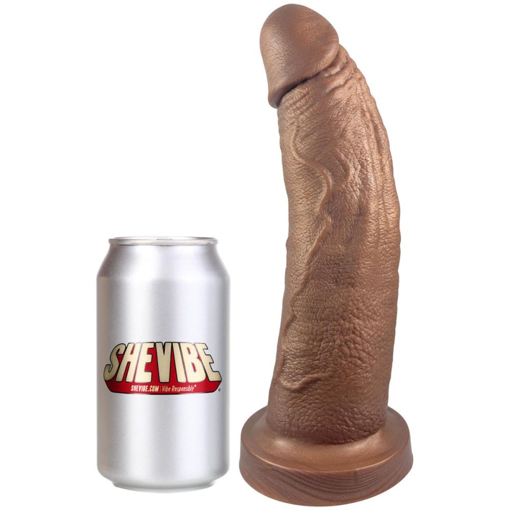 A-Spot Dildos | The Maximus Giant 8.75" Platinum Silicone Ultrarealistic Dildo – Chocolate