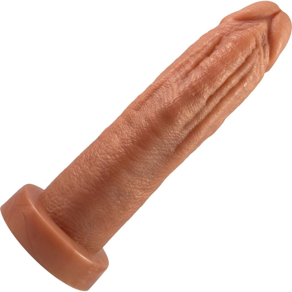 A-Spot Dildos | The Maximus Small 6.5" Platinum Silicone Ultrarealistic Dildo – Caramel