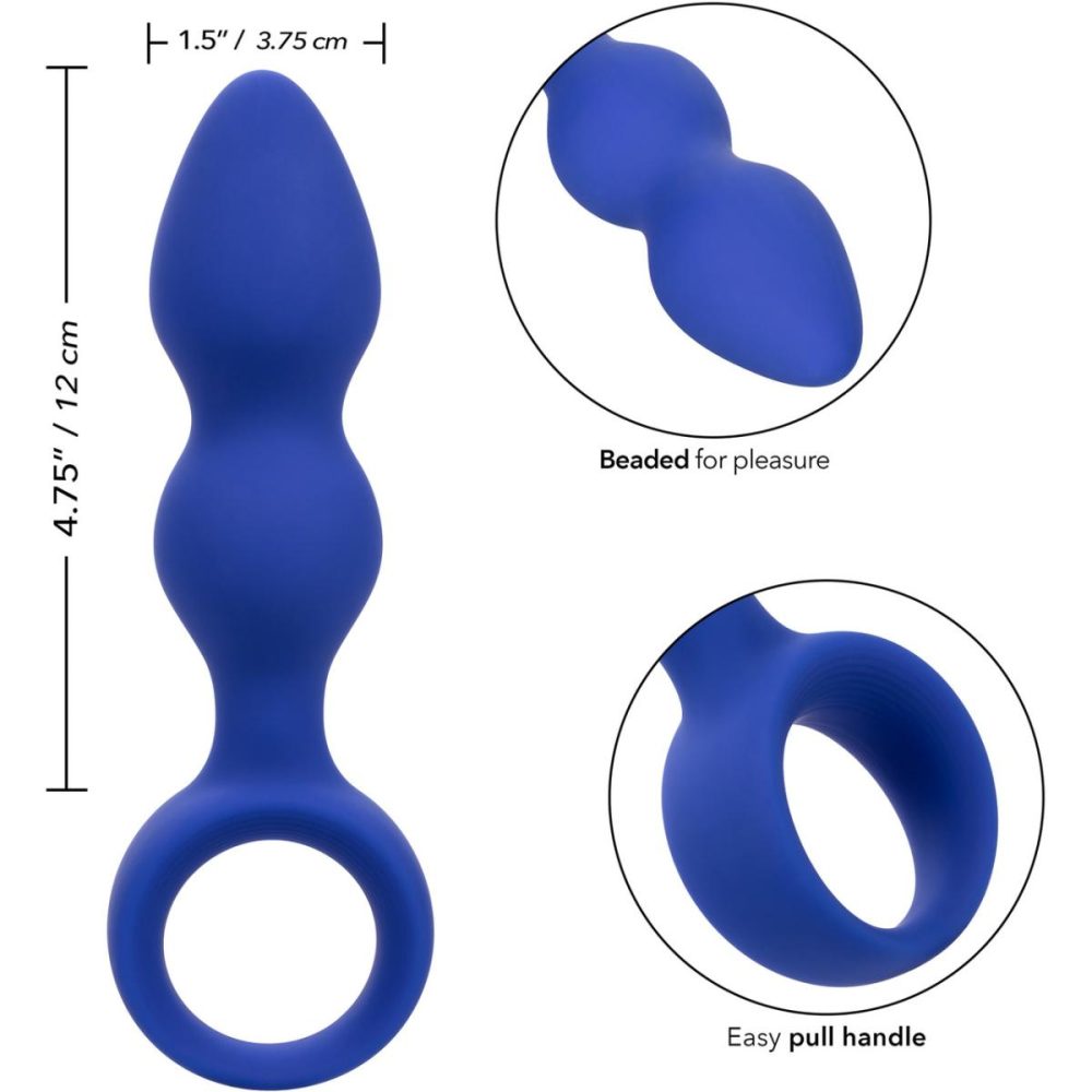 Anal Beads | Admiral Advanced Beaded Silicone Anal Probe – Blue