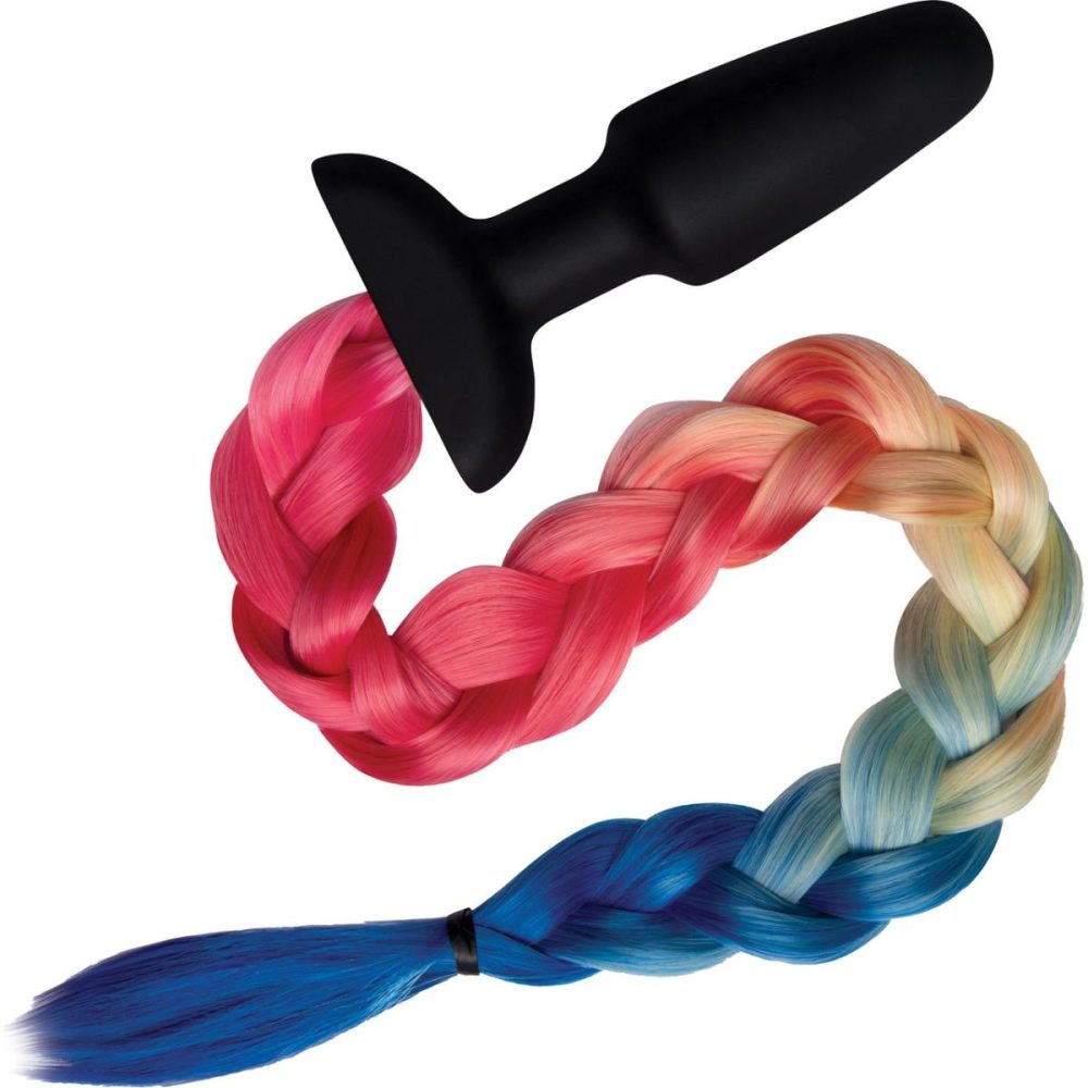 Anal Plugs With Tails | Furry Tales Silicone Rainbow Tail Butt Plug