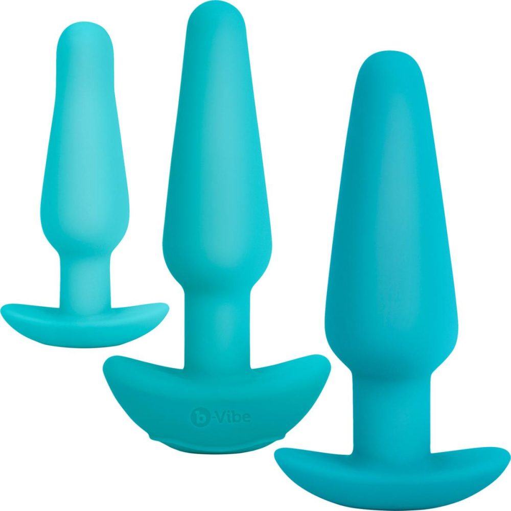 Anal Trainer Kits | Anal Training & Education Set With 3 Plugs & Instructional Guide – Teal