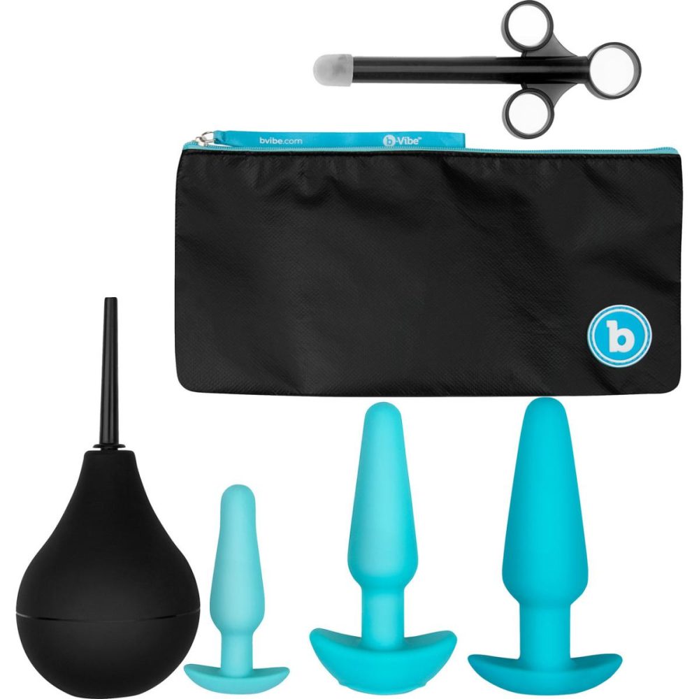 Anal Trainer Kits | Anal Training & Education Set With 3 Plugs & Instructional Guide – Teal