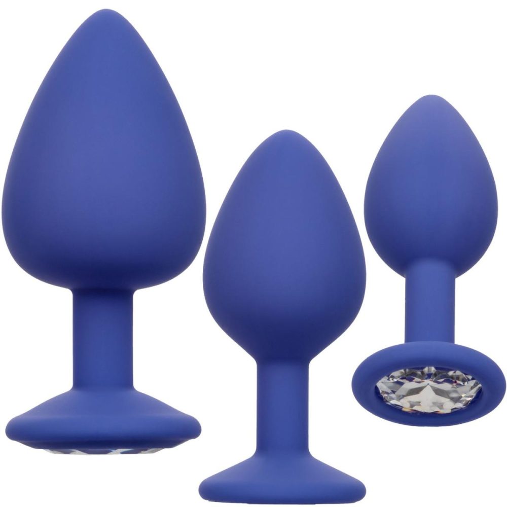 Anal Trainer Kits | Cheeky Gems Silicone 3-Piece Anal Training Kit – Purple