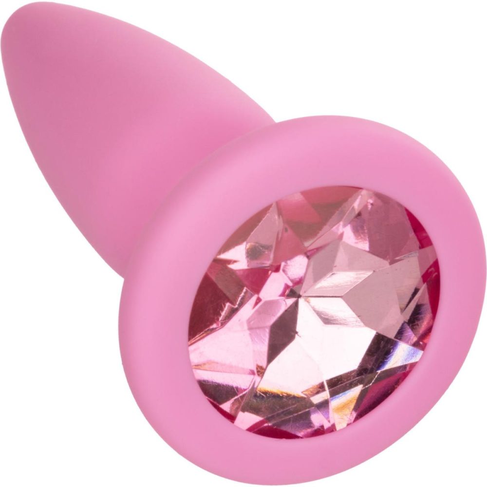 Anal Trainer Kits | First Time Crystal Booty Silicone Anal Trainer Kit With Three Jeweled Plugs by – Pink