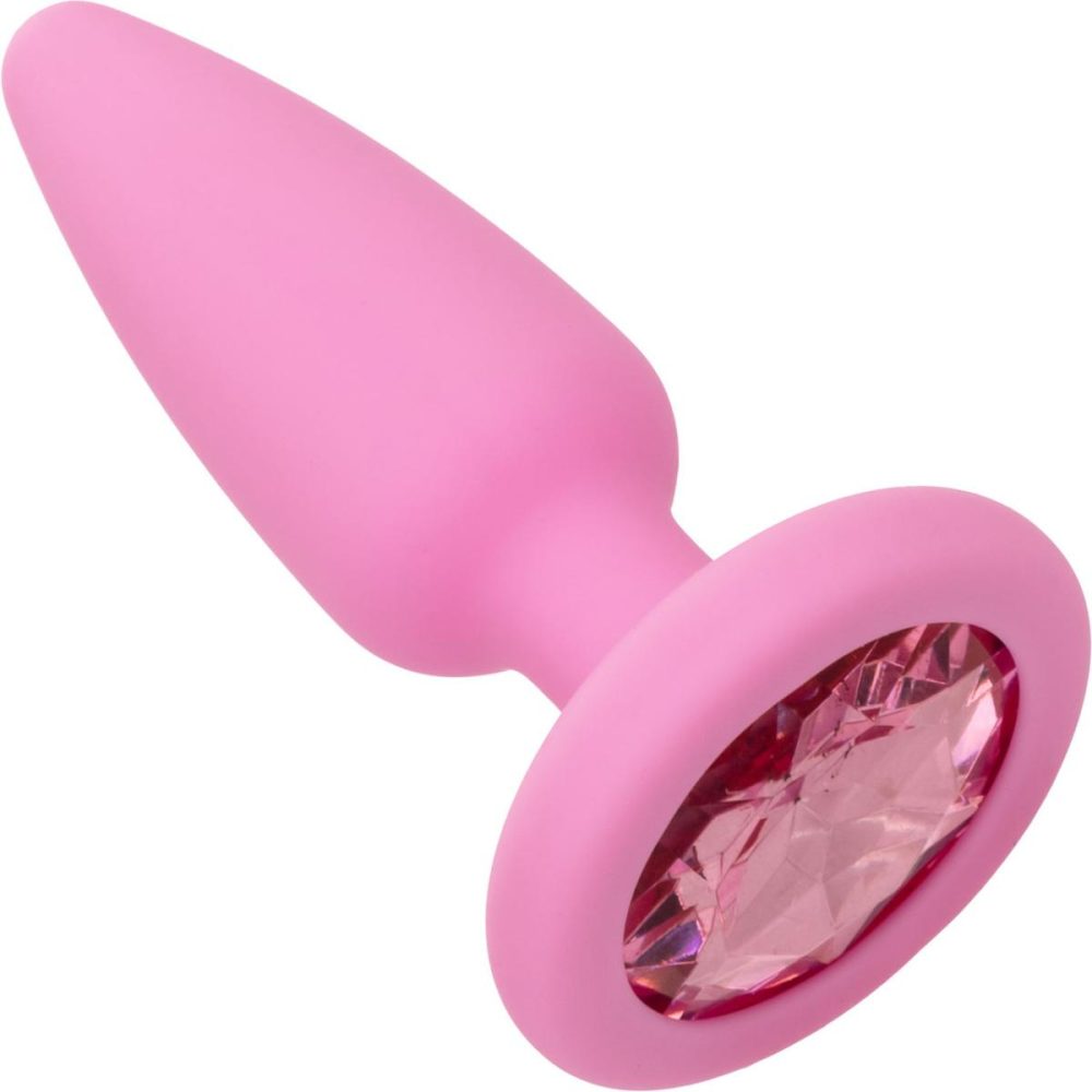 Anal Trainer Kits | First Time Crystal Booty Silicone Anal Trainer Kit With Three Jeweled Plugs by – Pink