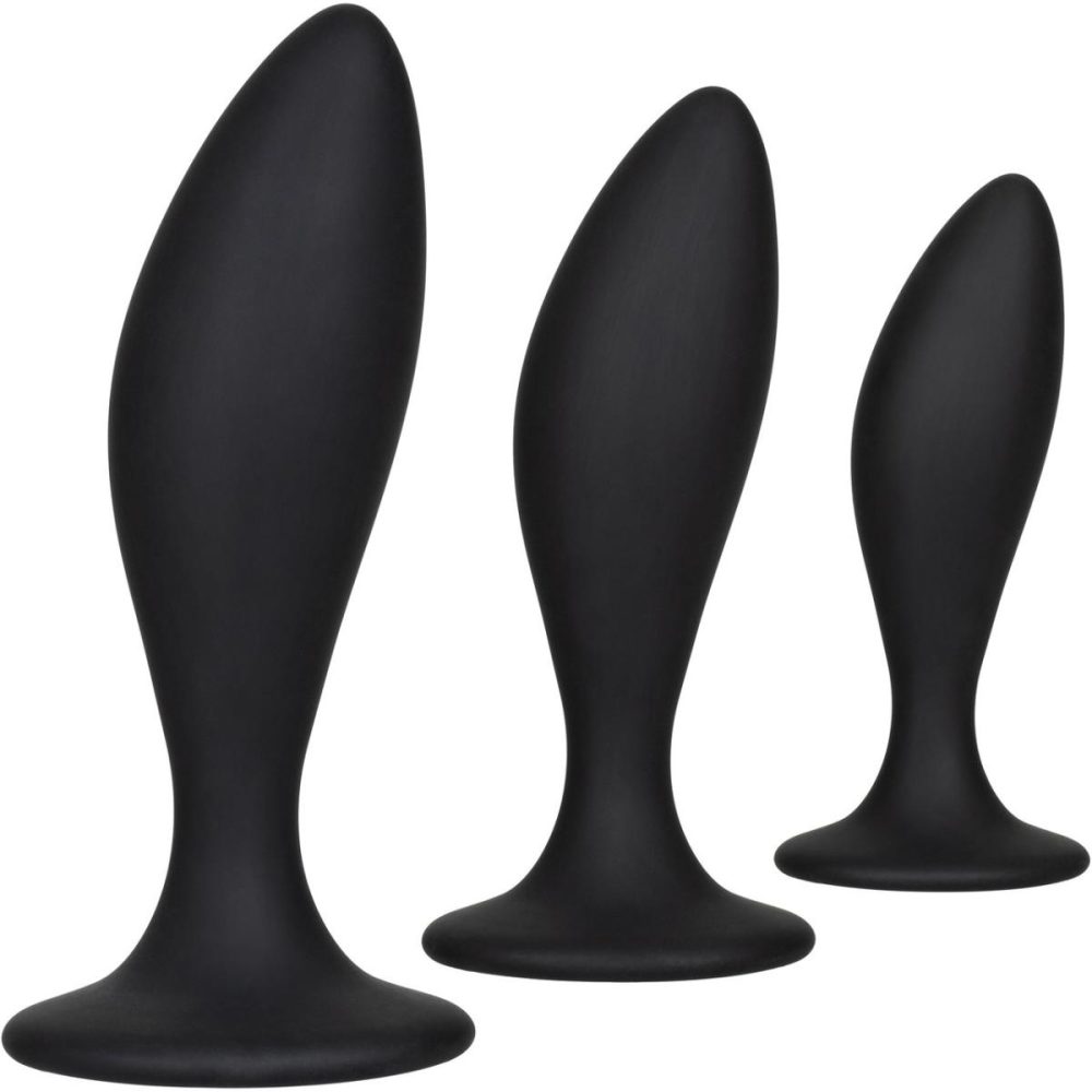 Anal Trainer Kits | Silicone Anal Curve Exerciser Kit With Three Plugs