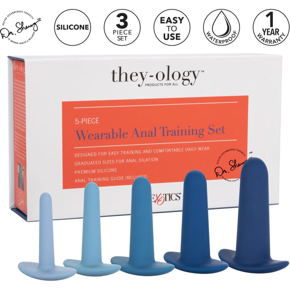 Anal Trainer Kits | They-ology 5-Piece Wearable Silicone Anal Training Set