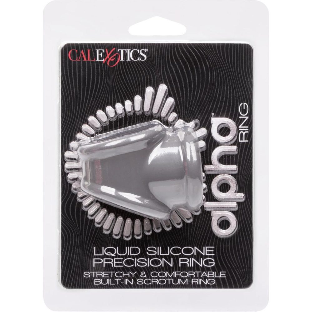 Ball Stretchers | Alpha Liquid Silicone Precision Cock & Balls Ring – Grey