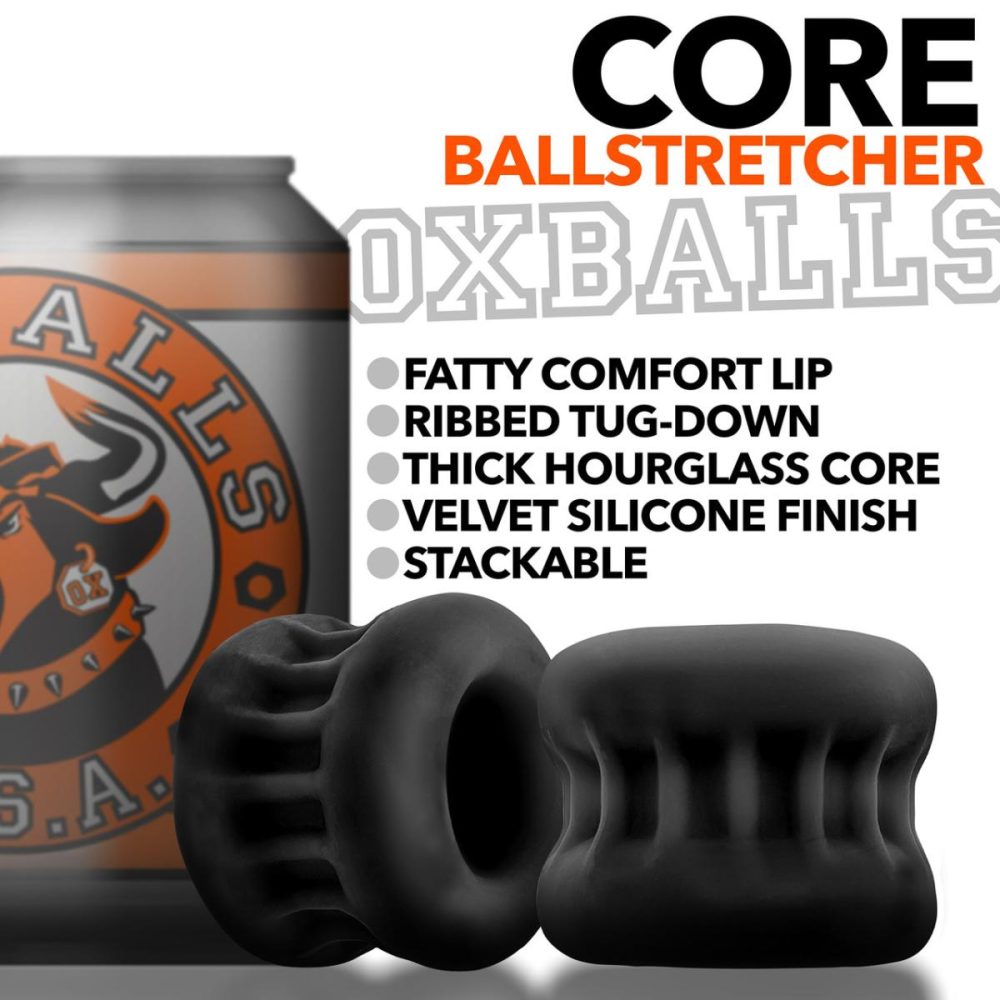 Ball Stretchers | Core Ribbed Grip Squeeze Ball Stretcher – Black Ice