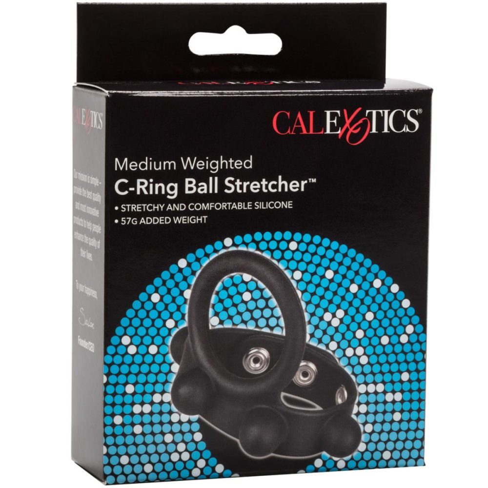 Ball Stretchers | Silicone Medium Weighted C-Ring Ball Stretcher by