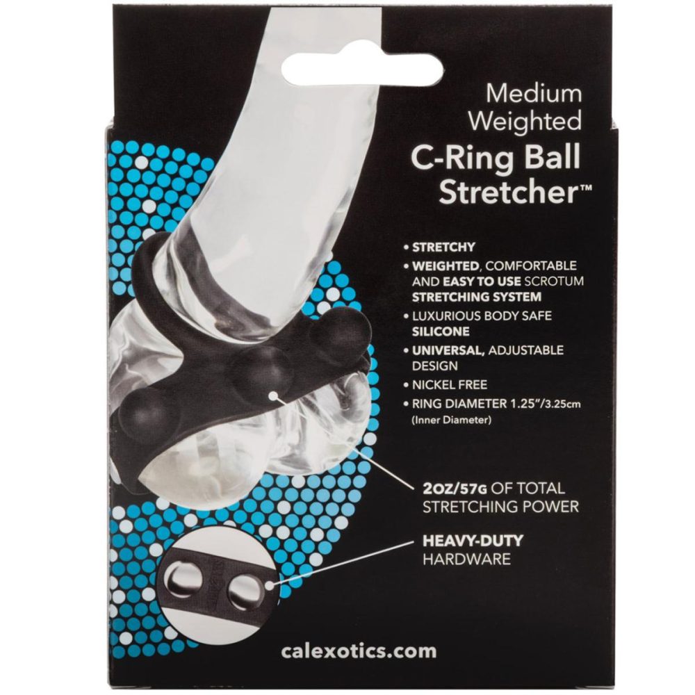 Ball Stretchers | Silicone Medium Weighted C-Ring Ball Stretcher by