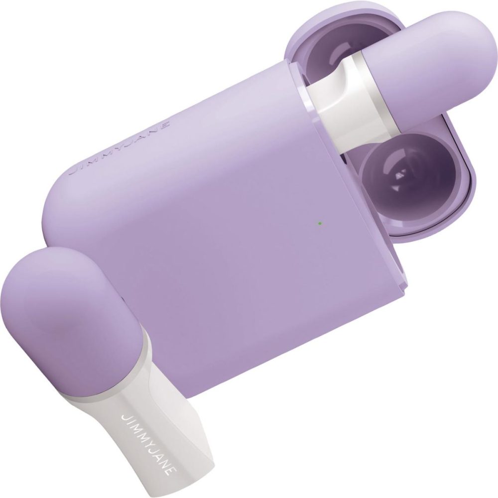 Bullet & Egg Vibrators | JimmyJane Hello Touch Pro Vibrating Travel Massagers With Charging Case – Lavender & White