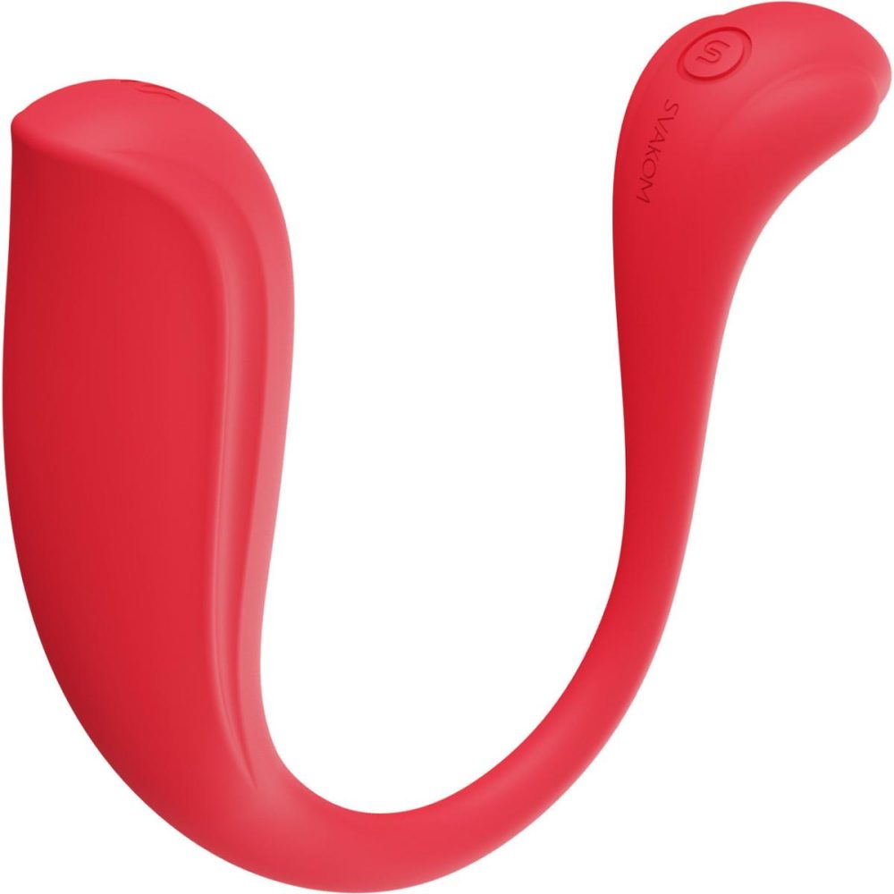 Bullet & Egg Vibrators | SVAKOM PHOENIX NEO 2 Interactive App Controlled Silicone Waterproof Rechargeable Bullet Vibrator – Red