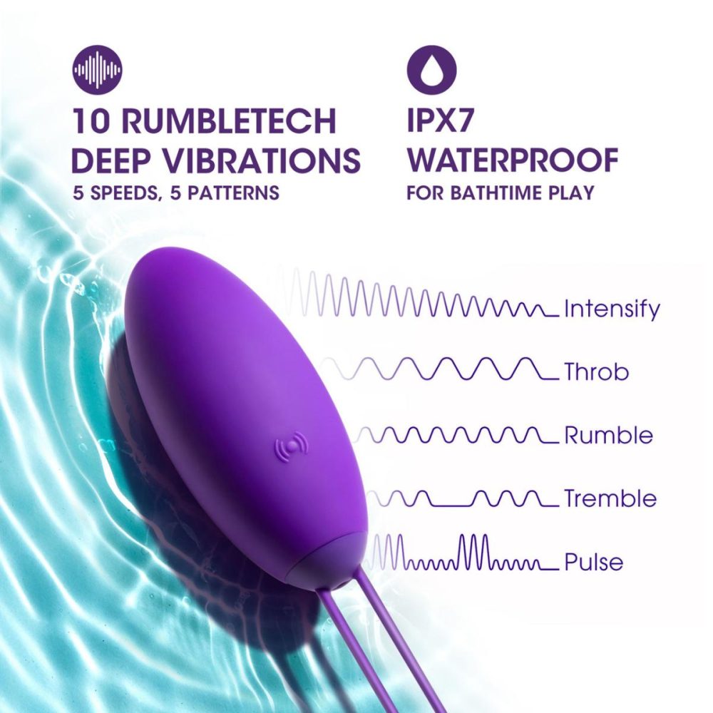 Bullet & Egg Vibrators | Wellness Imara Rechargeable Waterproof Silicone Vibrating Egg With Remote