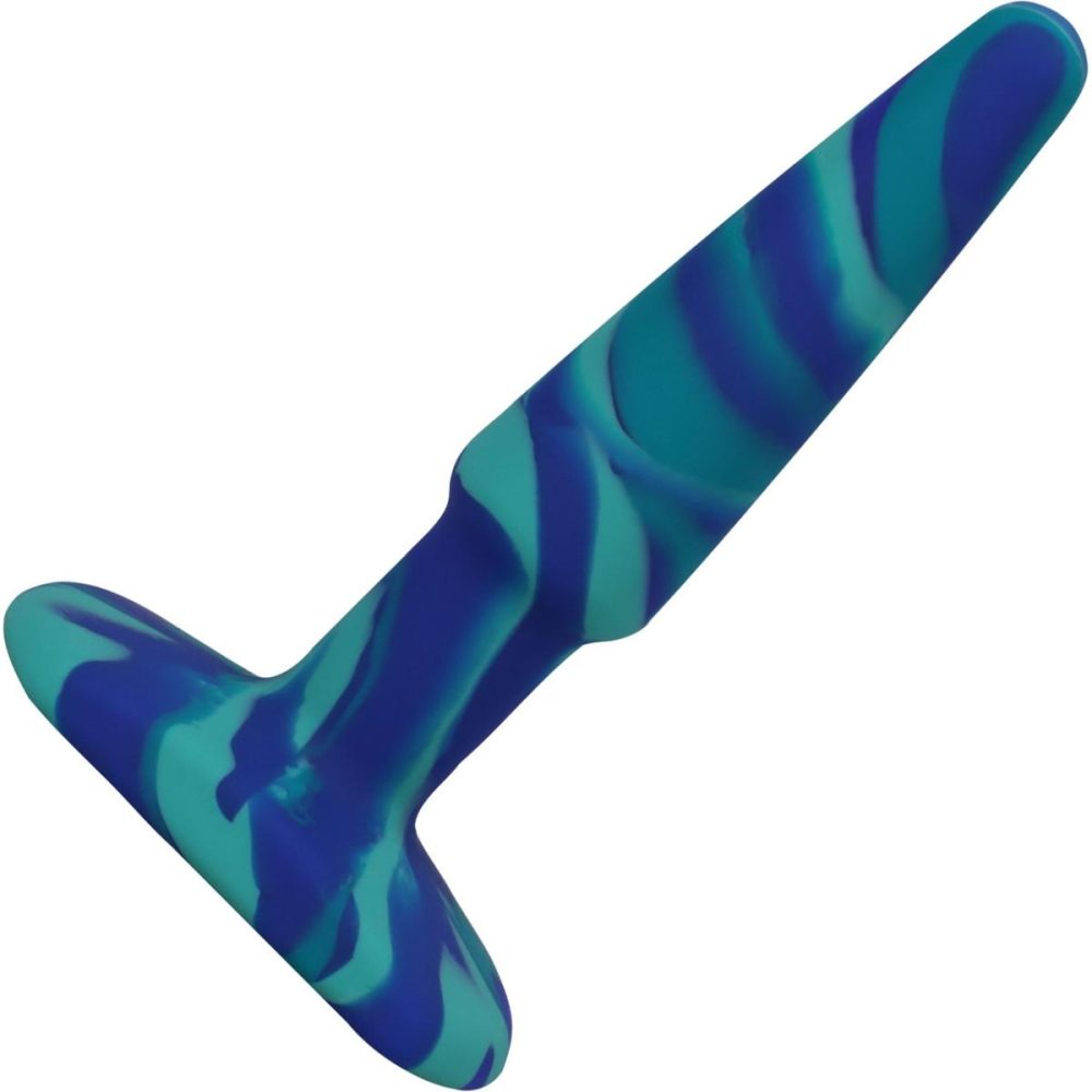 Butt Plugs & Probes | A-Play Groovy Silicone 4" Anal Plug – Ocean