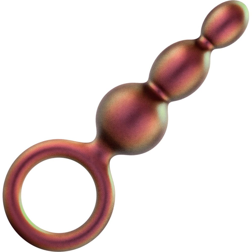 Butt Plugs & Probes | Anal Adventures Matrix Beaded Loop Silicone Butt Plug – Copper