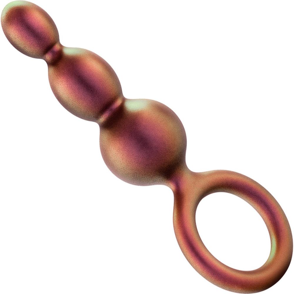 Butt Plugs & Probes | Anal Adventures Matrix Beaded Loop Silicone Butt Plug – Copper