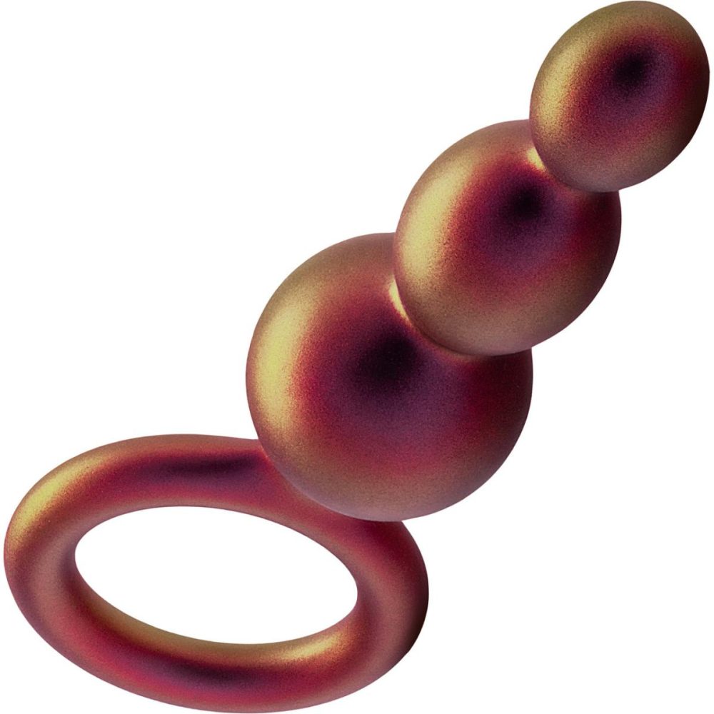 Butt Plugs & Probes | Anal Adventures Matrix Beaded Loop Silicone Butt Plug – Copper