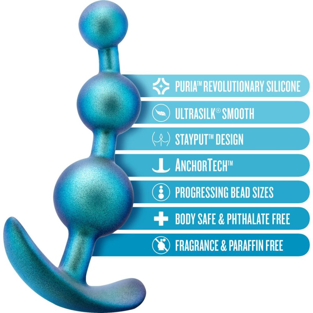 Butt Plugs & Probes | Anal Adventures Matrix Gamma Silicone Butt Plug – Neptune Teal