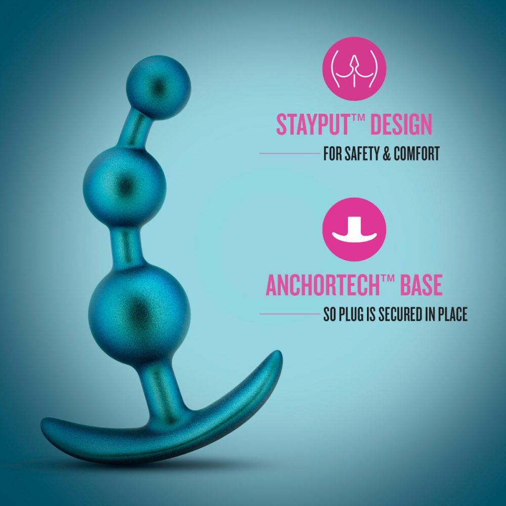 Butt Plugs & Probes | Anal Adventures Matrix Gamma Silicone Butt Plug – Neptune Teal