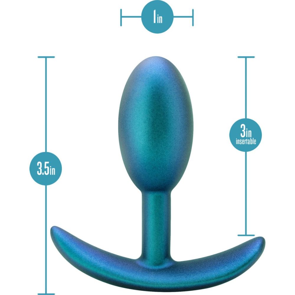 Butt Plugs & Probes | Anal Adventures Matrix Nebula Silicone Butt Plug – Lunar Blue