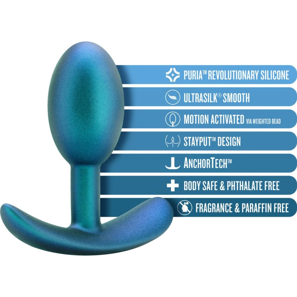 Butt Plugs & Probes | Anal Adventures Matrix Nebula Silicone Butt Plug – Lunar Blue