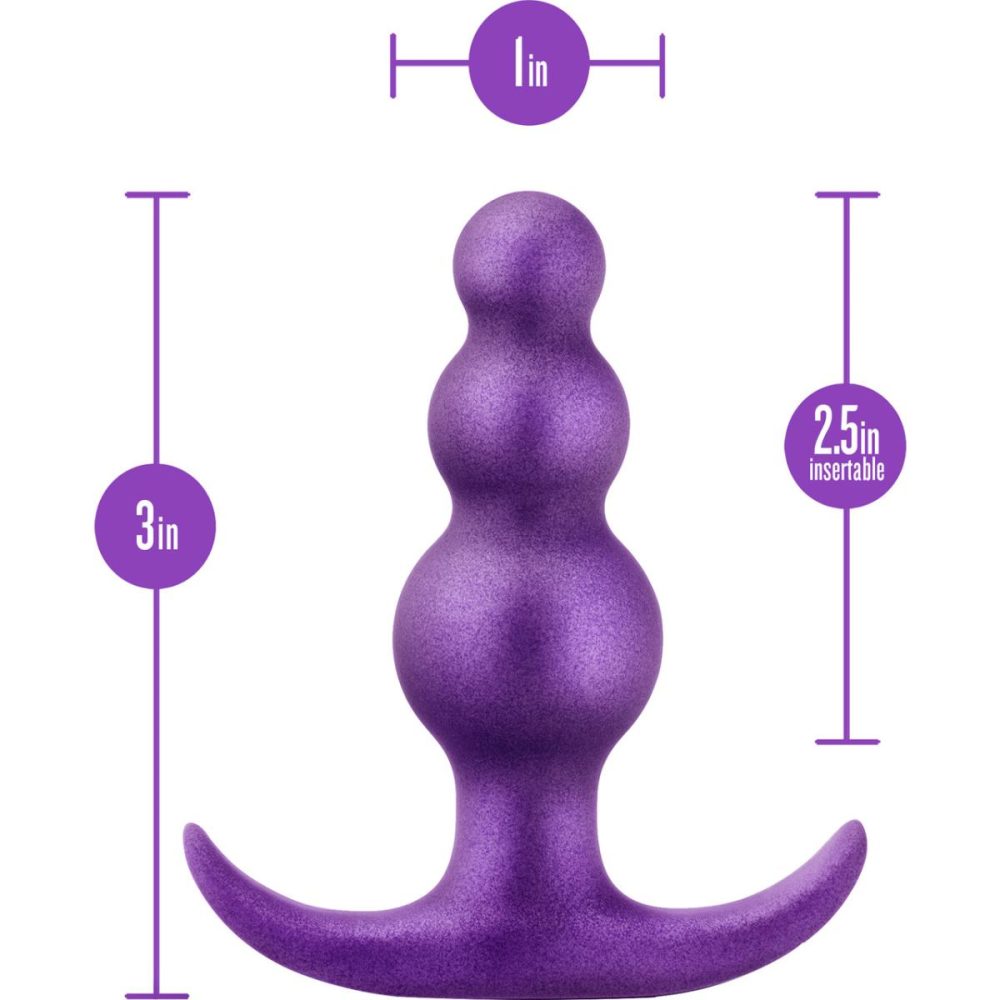 Butt Plugs & Probes | Anal Adventures Matrix Supernova Beaded Silicone Butt Plug – Galactic Purple