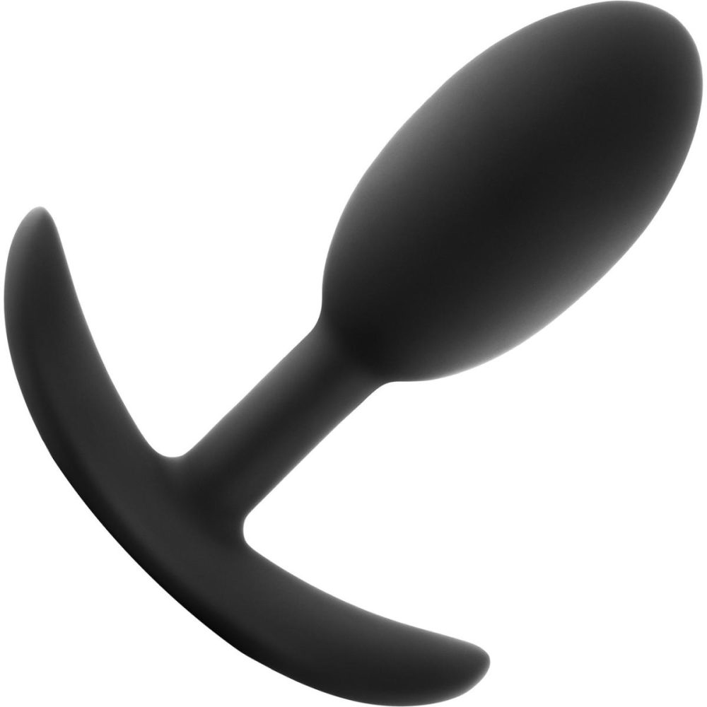 Butt Plugs & Probes | Anal Adventures Platinum Silicone Vibra Slim Medium Plug – Black