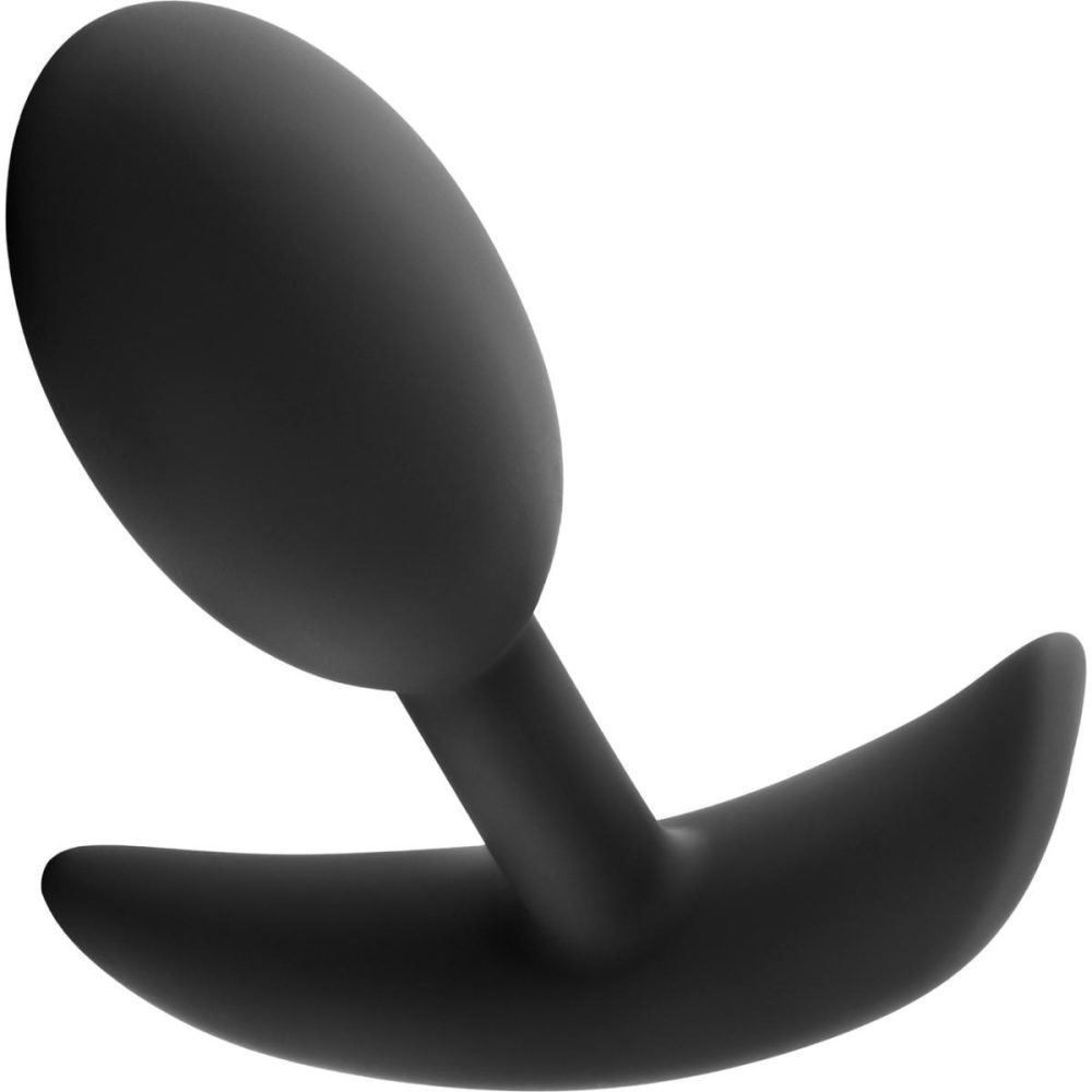 Butt Plugs & Probes | Anal Adventures Platinum Silicone Vibra Slim Medium Plug – Black