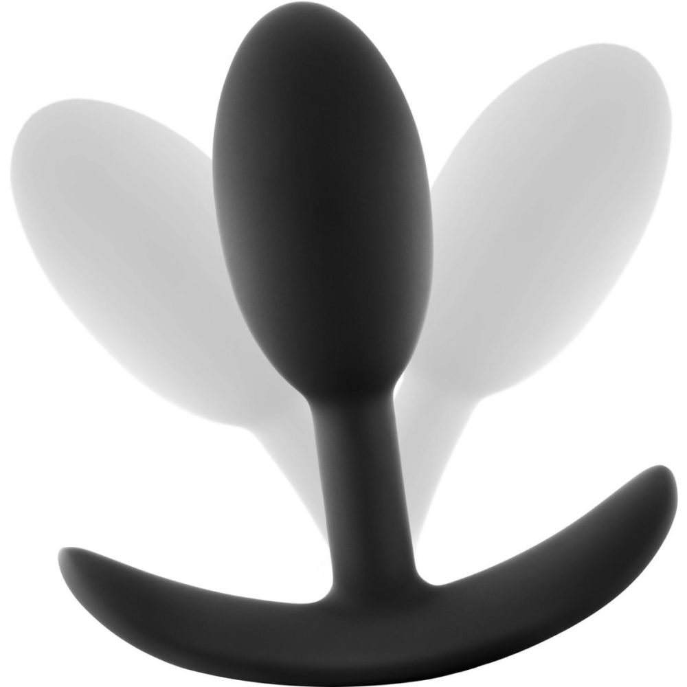 Butt Plugs & Probes | Anal Adventures Platinum Silicone Vibra Slim Medium Plug – Black