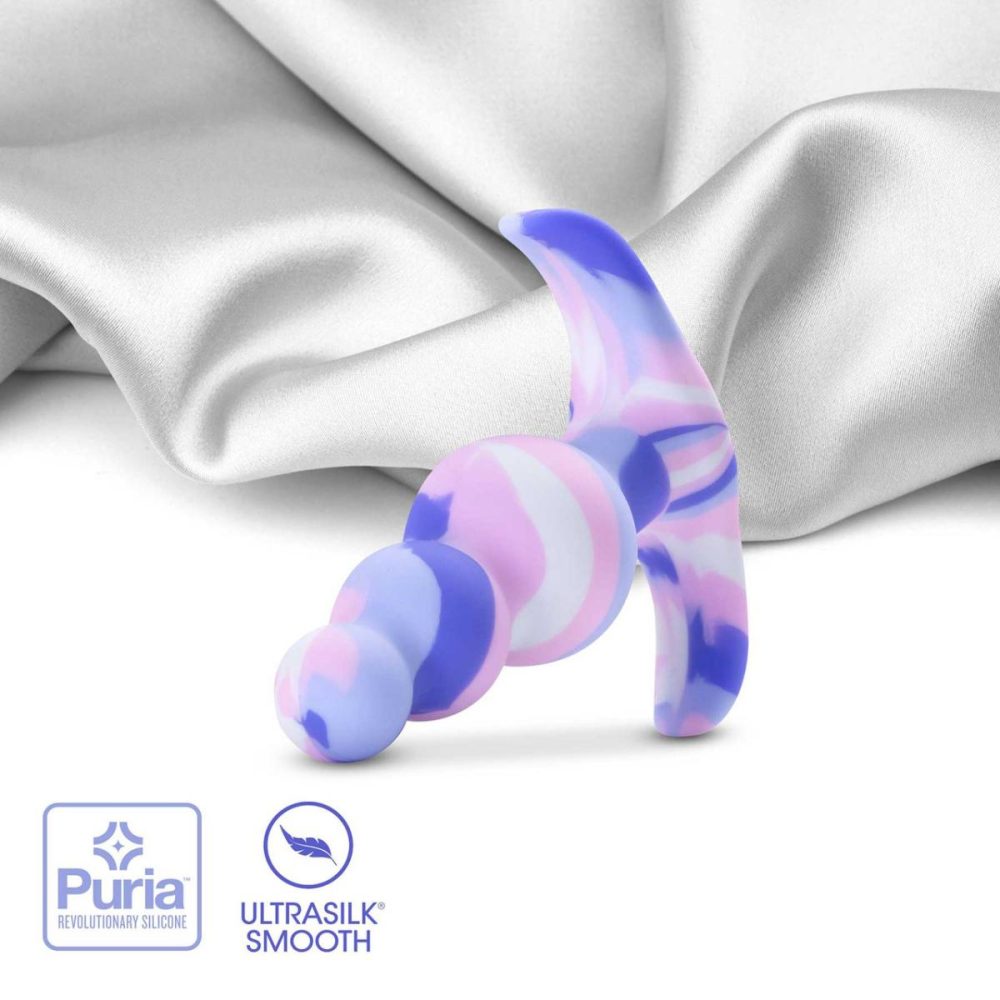 Butt Plugs & Probes | Avant Twilight Beaded Silicone Butt Plug – Blue