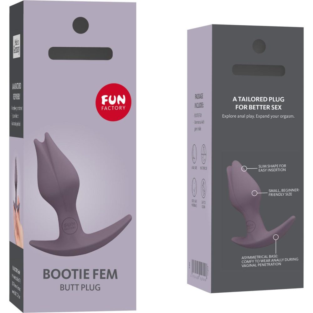 Butt Plugs & Probes | Bootie Fem Silicone Anal Plug – Dark Taupe