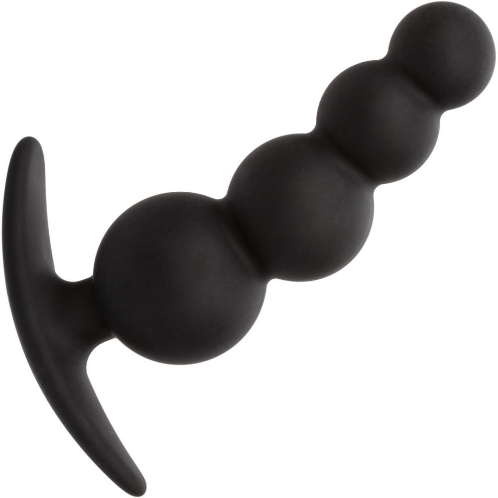 Butt Plugs & Probes | Boundless Beaded Plug Silicone Butt Plug – Black