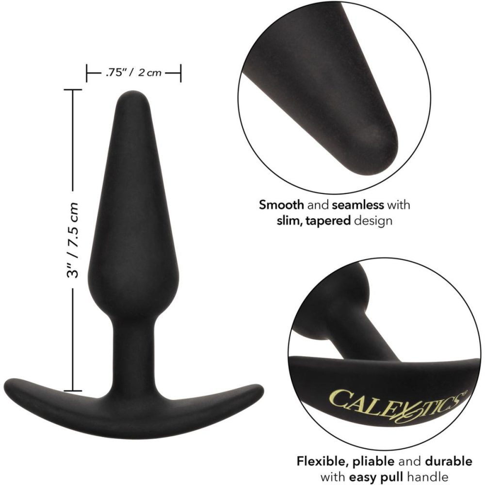 Butt Plugs & Probes | Boundless Slim Plug Silicone Butt Plug – Black