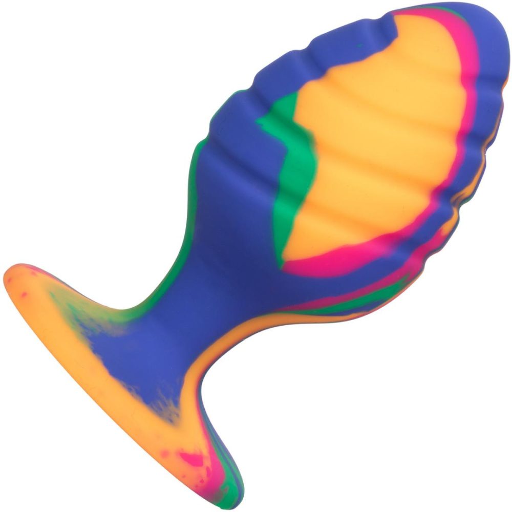 Butt Plugs & Probes | Cheeky Swirl Tie-Dye Silicone Butt Plug Large