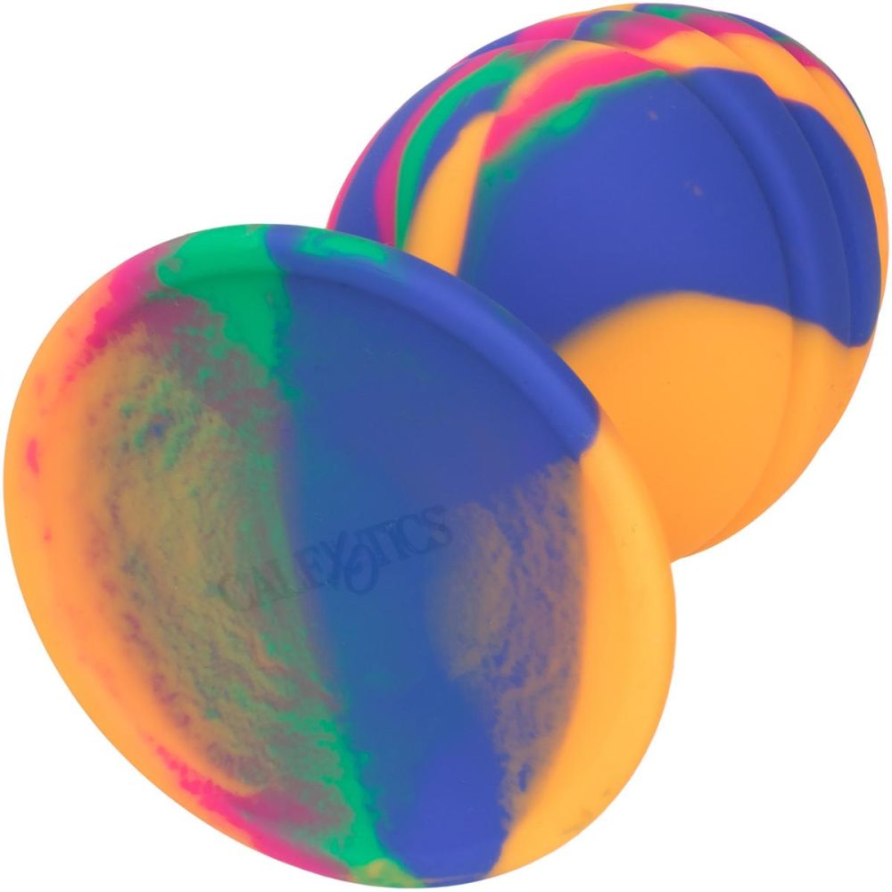 Butt Plugs & Probes | Cheeky Swirl Tie-Dye Silicone Butt Plug Large