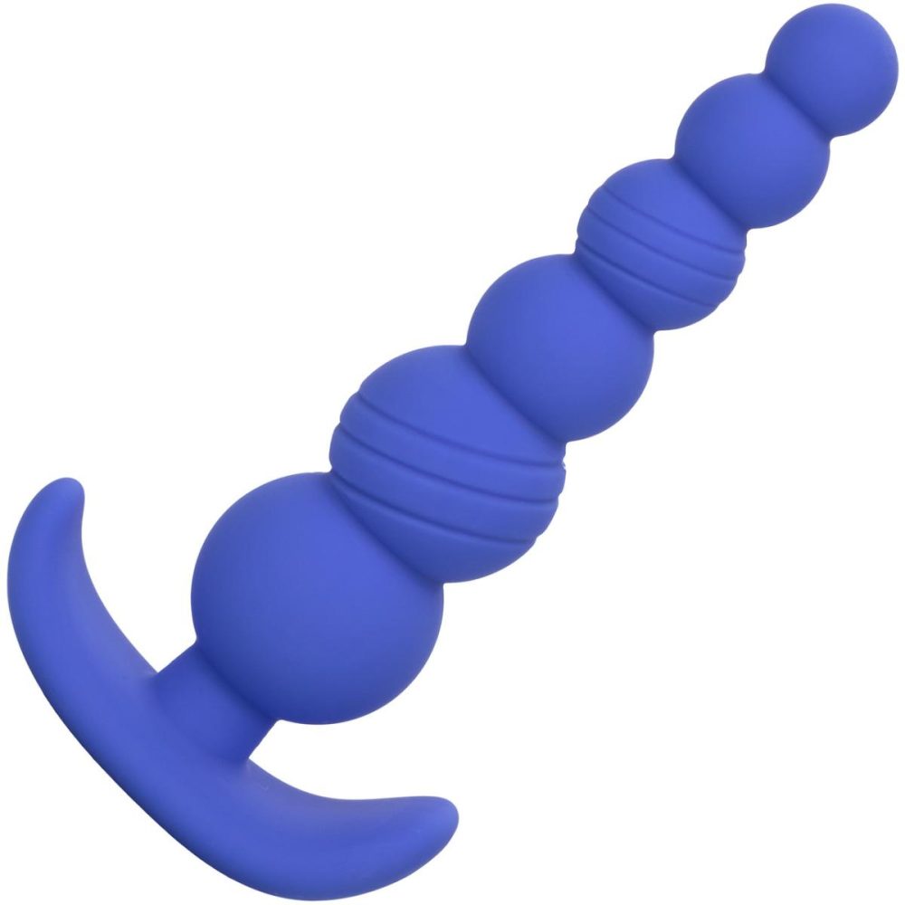 Butt Plugs & Probes | Cheeky X-6 Beads Silicone Anal Probe by – Blue